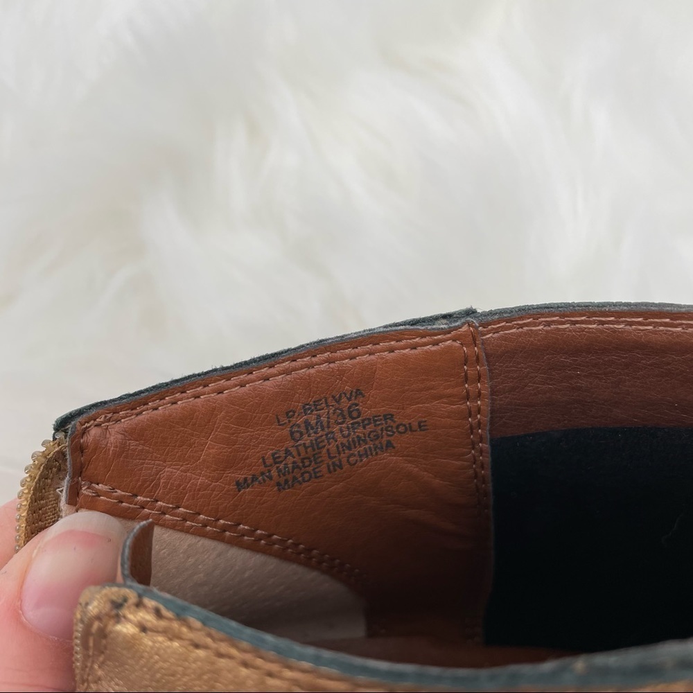 Lucky Brand Gold Belvva Ankle Boots - Picture 12 of 12